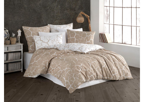 Povlečení francouzské bavlna 200x200,70x90 Misty beige