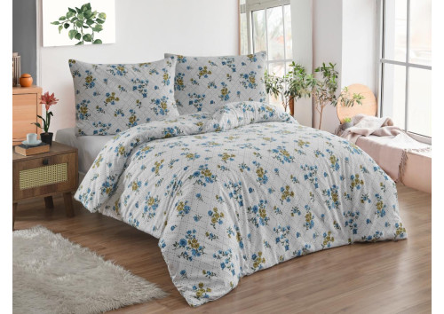 Povlečení francouzské bavlna 220x200,70x90 Olivie blue